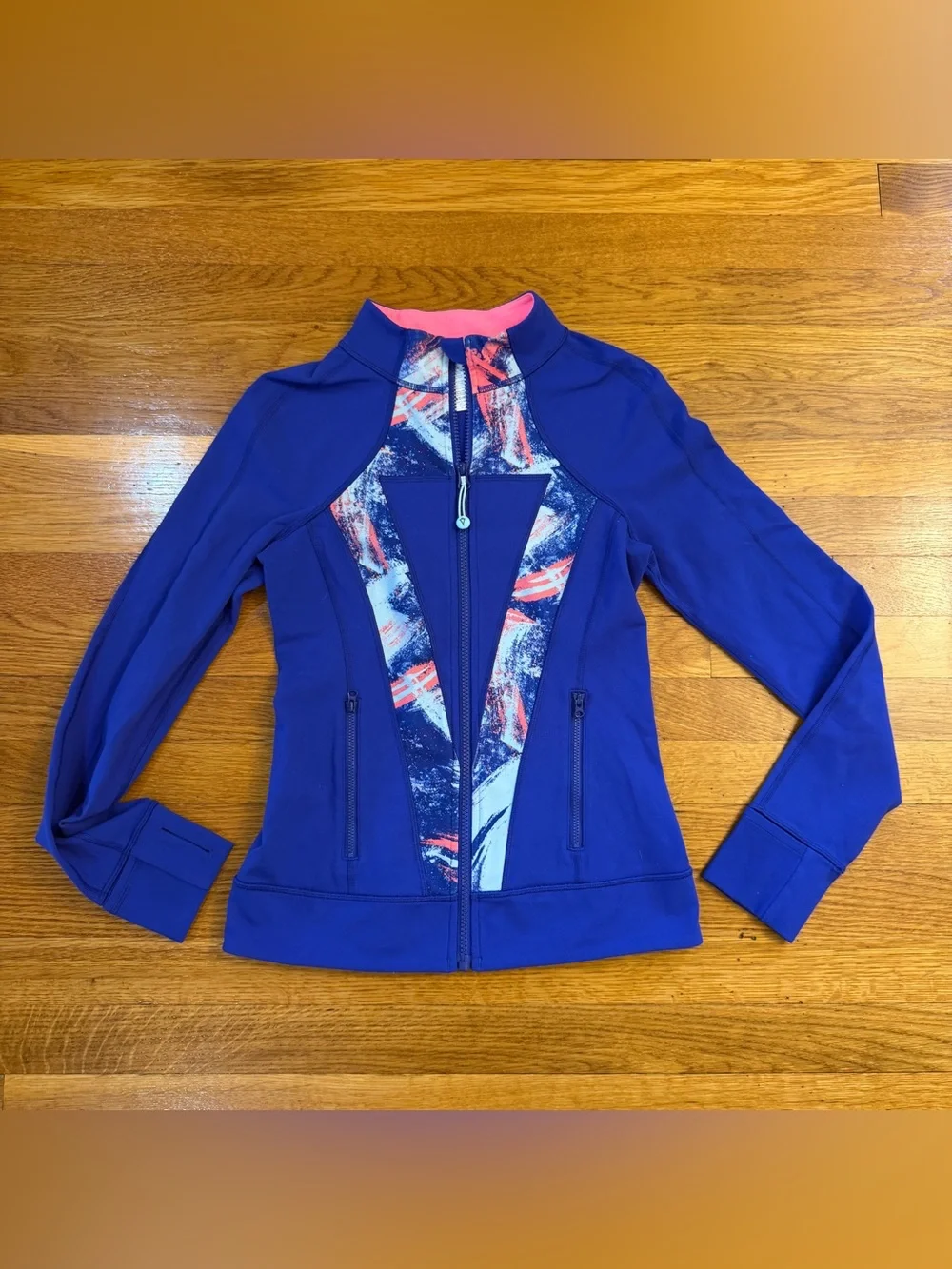 Ivivva (Lululemon) Fitted Activewear Define Style Jacket Dark Blue/Indigo SZ 14
